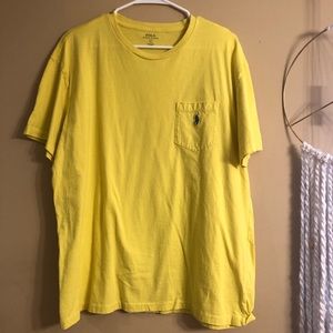 Polo Ralph Lauren Yellow Mens Scoop neck shirt